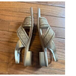 David Tate Terrific Sandal 10N Gold Bone